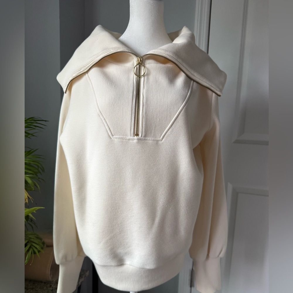 VARLEY Vine Half-Zip Pullover- XS Ivory